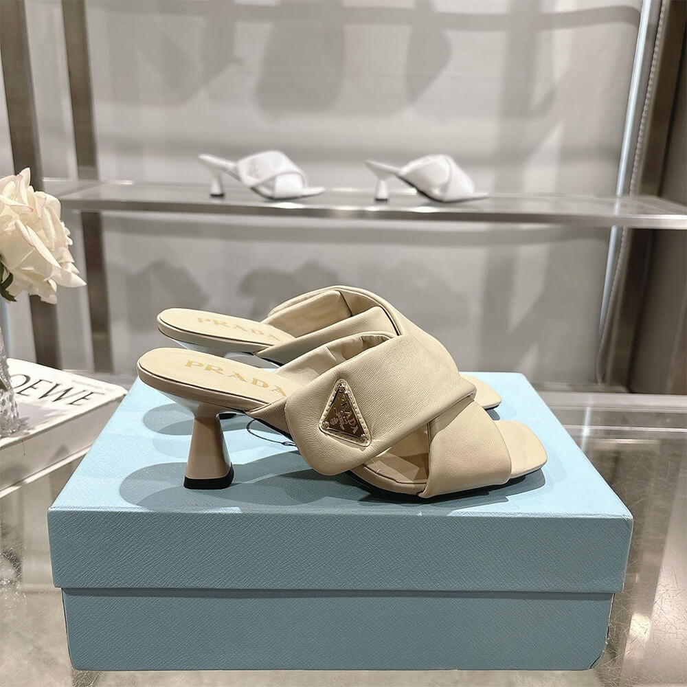 Prada Padded nappa leather sandals